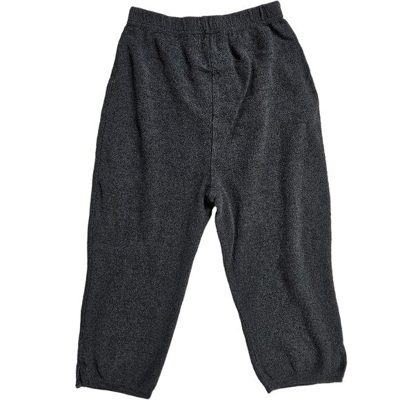 Stephanie Schuster Cropped Pants Princess Knitwear Charcoal Gray Knit Size S - Picture 1 of 11